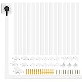 OWLKELA 配線カバー 太め テープ付き 配線モール はいせん隠し ケーブルカバー lanケーブル 壁に這わせる モール 白 コード隠し 床 賃貸（1.4cm×2.4cm×40cm 15本セット）