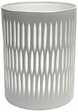 Design Toscano Maska 9-Inch Hand-Crafted Glass Vase, Medium, White [並行輸入品]