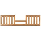 現代の幼児用ガードのレールナチュラル、Poplar木製で非毒性仕上げ、Crib幼児用ベッドに変換