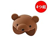 HUHU コーナー ガード クッション かわいい 4個セット 赤ちゃん セーフティー (クマさん)