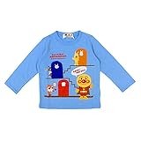[バンダイ] 長袖Tシャツ ベビー アンパンマン アップリケ付 サックス 90