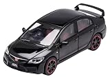 DIECASTTEAM 1/64 ホンダ シビック Type-R FD2 RHD ブラック 完成品