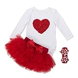 Zhhlaixing 高品質 Baby ガールズ Christmas Party Dress Photography clothing Set Infant Fashion Long sleeves 