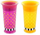 Sassy 2 Count Grow Up Cup, Purple/Orange, 9 Ounce by Sassy [並行輸入品]