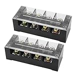 Vbestlife 端子台 防塵カバー 2個 100A 600V 端子台 TBC 固定式(4ポジション)