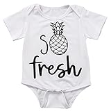 男の子用マリンキャプテンボーイ半袖ボディースーツ Cute Fresh パイナップル (100 (12-18 Month))