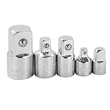 Kimlonton5pcsソケット変換アダプターセット[差込角6.35mm(1/4") -9.5mm(3/8")][差込角9.5mm(3/8") -6.35mm(1/4")][差込角12.7mm(1/