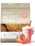 ザプロ ウエイトダウン プロテイン 1kg ストロベリー ミルク 風味 ソイプロテイン 食物繊維 ビタミン 置き換え ダイエット 低脂質 低糖質 低カロリー 女性 武内製薬 THE PROTEIN