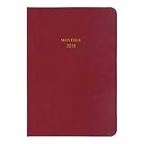 ダイゴー 手帳 MILL 2018年 1月始まり マンスリー B6 レッド E7493