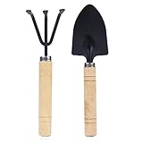 ミニガーデンツールセット ミニスコップ 移植スコップ 熊手 苗植えスコップ 穴掘り 園芸 盆栽用 2個セット Broadroot