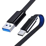 USB Type C ケーブル【1m/1本セット】USB A to USB C 扁平デザイン 3A急速充電 対応 iPhone 17 / 16 / 15 シリーズ/iPad Mini 6 / 5/Xperia/Galaxy/Xiaomi Redmi その他Android端末などのUSB-C対応機器に適用 車載用 Android Auto ケーブル