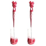 Baby Feeding Bottle Brush With Minnie Mouse Handle - BPA Free - Hard to Reach Brush by Sch?ne Homes 