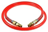 Coilhose Pneumatics PFD108-78 Flexeel Hi-Viz Durawhip Polyurethane Whip Hose, 1/2 ID x 10-Feet, with