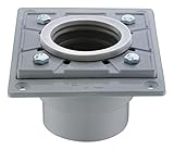 Dawn sdb040206正方形PVCシャワーDrainベース、グレー