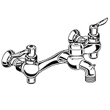 American Standard 8350.243.004 Exposed Yoke Wall-Mount Utility Faucet with Vacuum Breaker and Metal 