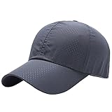 [vigerkar] 父の日プレゼント 誕生日 ランニング キャップ メンズ 男女兼用 レディース 超軽量 通気性 速乾 (1_ダークグレー