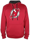 NHL New Jersey Devils NHLフード付きプルオーバー、Large、アスレチックレッド