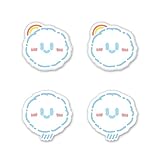 PlayVital Switchに対応用ジョイスティックキャップ、Switch Liteに対応用サムスティックキャップ、Switch有機elモデルに対応用シリコンアナログスティックキャップカバー、 Switchに対応 & Switch Lite に対応& Switch OLEDに対応用サムグリップロッカーキャップ【虹の雲と雨の雲】