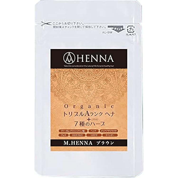 Amazon | 《AAAヘナ》 オレンジ 1個(100g) 【M.HENNA/エコサート認証