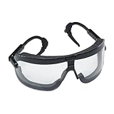 3M Fectoggles Safety Goggles, 16420-00000-10 Clear Lens, Black Temple, Large (Pack of 1) by 3M