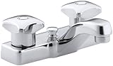 KOHLER K-7401-2A-CP Triton Centerset Lavatory Faucet, Polished Chrome [並行輸入品]