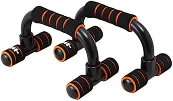 HOMETRY(ホームトライ) プッシュアップバー ブラック&times;オレンジ 加圧トレーニングPCCS STATION監修 T003