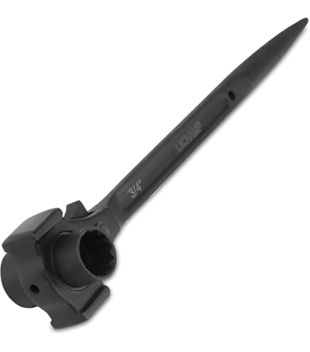 Super Tool 4-in-1 Ratschen-Schraubenschlüssel – 17, 19, 21, 24 Mm, Nickel-Chrom-Beschichtung, Rutschfester Griff