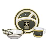 BSI PRODUCTS 40301 U.S. Army Kids 5 Pieces Dish Set
