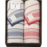 『香典返し 法要引き出物 お返しなどに人気の商品』　ル・ラン　フレンチリネン使用5重織ガーゼケット2P　【掛け紙・包装可】