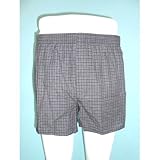 大きいサイズ先染め格子トランクス 11-451 格子アソート 4L(2枚組)