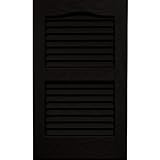 Vantage 0114024002 14X24 Louver Arch Shutter/Pair 002, Black [並行輸入品]