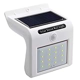 F Fityle 16LED 太陽光発電ライト　ウォールライト　モーション　センサー　長持ち　照明　安全保護
