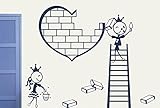Pop Decors PT-0107-Va Beautiful Wall Decal Love House [並行輸入品]
