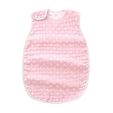 HBF ベビー キッズ ガーゼスリーパー 6重 寝袋 綿100％ 防寒 通気性抜群 ボタン開閉式 柔らかい 可愛い プレゼント 出産祝い Lサイズ 45*80㎝（2歳〜7歳）