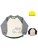 【子供服】 moujonjon (ムージョンジョン) 車刺繍入りボア切替トレーナー 70cm～130cm M54643