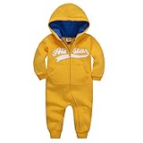 GudeHome ベビー コットン 肌着 フード付き カバーオール フリース ベビー服 キッズコスチューム 厚い 長袖 ロンパース