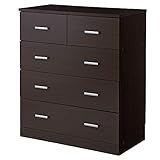 ワイドチェスト 幅78.5 奥行40 高さ90 4段 (ブラウン)