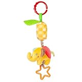 ベビーカー用ベビーベッド用おもちゃ　赤ちゃんガラガラおもちゃ　知育玩具　かわいい　ぬいぐるみ　ぶら下げるおもちゃ　ゾウ