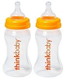 ThinkBaby 9oz Feeding Bottle with Stage A Teat (Twin Pack)
