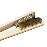 hommyy真鍮ブラシ メタルクリーニングブラシ 木製ハンドル