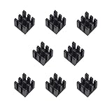 waves 8個 アルミ ヒートシンク 10x10x10mm 3M 8810 熱伝導テープ付き