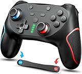 Switch コントローラー 背面ボタン付き 【2024新登場】 スイッチ コントローラー プログラム機能 switch プロコン ワイヤレス Bluetooth 接続 6軸ジャイロセンサー TURBO連射 4階段HD振動 1000mAh 本体スリープ解除 Switch/Switch Lite/Switch 有機EL/Windows/Android/IOSに対応 日本語取扱説明書付き