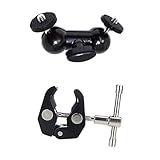 monkeyjack Largeスーパークランプ+ DSLRダブルBallheadボールヘッドシュー1 / 4 "多機能