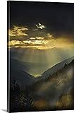 Nancy Rotenbergプレミアムシックラップカンバスウォールアートプリント題名ノースカロライナ州、Great Smoky Mountains。日の出ライト梁 32" x 48" 2366674