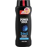 Power Stick パワースティック ボディウォッシュ 3in1 クールブルーウォーター 532ml 18oz ボディソープ [並行輸入品]