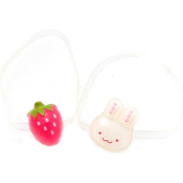Amazon.co.jp: ヘアゴム イチゴとウサギのプチキッズポニー 1