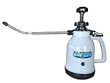 FA07-4150 プレッシャー式噴霧器ハンディタイプ・ロングノズル・シースルー 1L単頭伸縮式 25cm付&安全保護対策セット