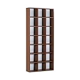 arne 本棚 日本製 完成品 3列 7段 幅75cm 高さ170cm 可動棚 シェルフ コミック収納 ラック H-001 3×7 ブラウン&amp;ホワイト