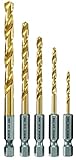 Bosch TI5IM 5 Pc. Impact Tough Titanium Drill Bit Set, by BOSCH