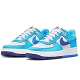 [ナイキ] エア フォース 1 LV8 2 J AIR FORCE 1 LV8 2 ホワイト/ディープロイヤルブルー/バルチックブルー/ライトブルー DZ2660-100 ナイキジャパン正規品 23.5cm